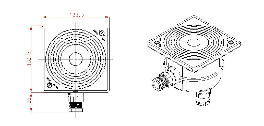 CONNECTION BOX WITH SECURITY COVER - ASTRAL 30825
