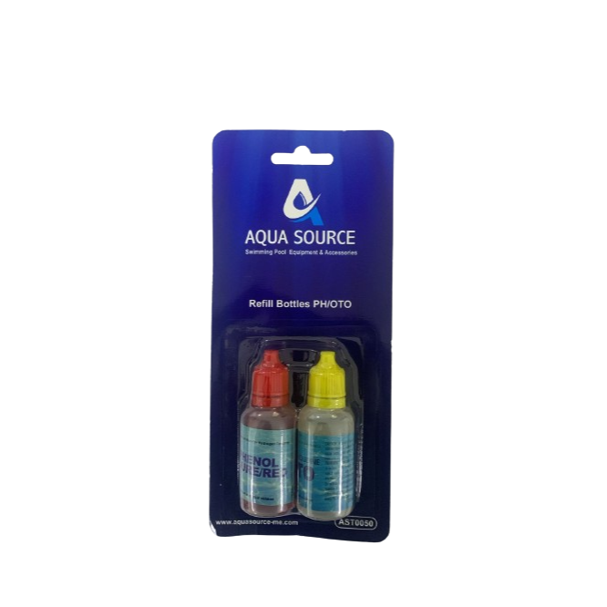 AQUA SOURCE PH & CL TEST REFILL BOTTLES (1 SET)