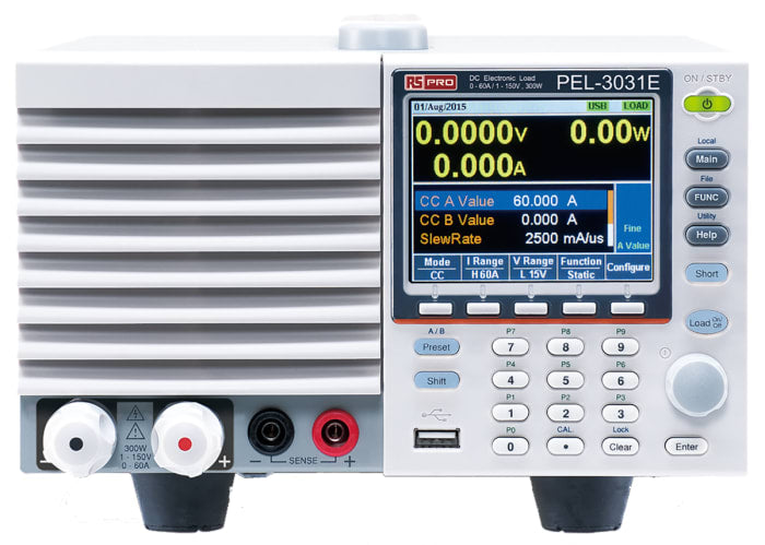 Electronic DC Load, 3 -> 300 W, 1 -> 150 V, 0 -> 60 A