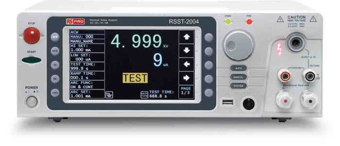 RSST-2004 Insulation Tester, 50V Min, 5000V Max, 50G? Max, CAT I