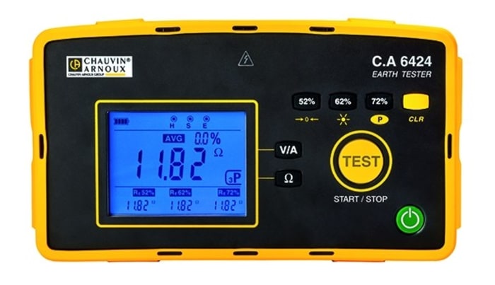 Chauvin Arnoux CA 6424 Earth & Ground Resistance Tester CAT IV 600 V
